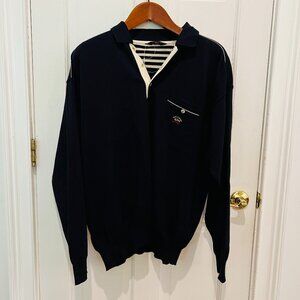 Paul & Shark Yachting Sweater Jacket Button Pull Over Men's size XL